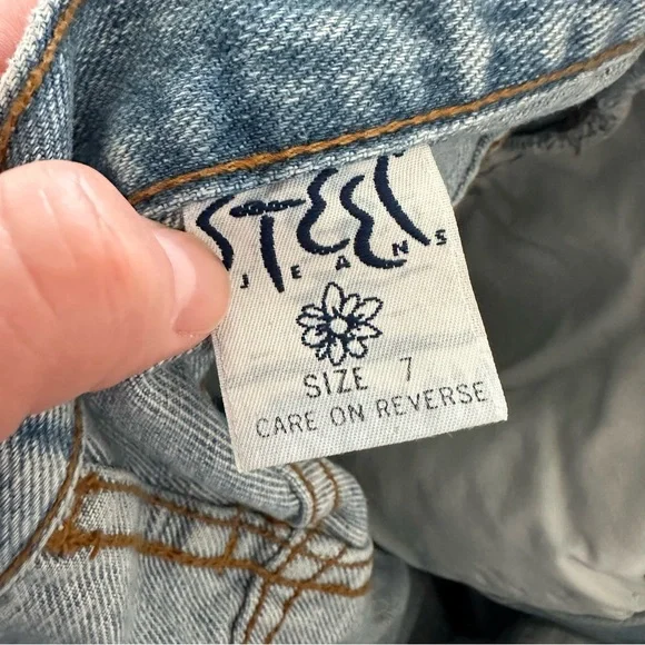 Vintage Steel Jeans Shorts‎ Size 7 - Picture 5 of 9